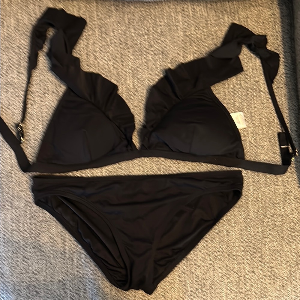 MICHAEL Michael Kors Black Classic Bikini Set